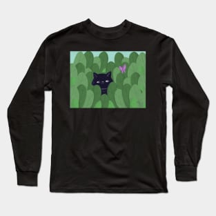 Cat and butterfly Long Sleeve T-Shirt